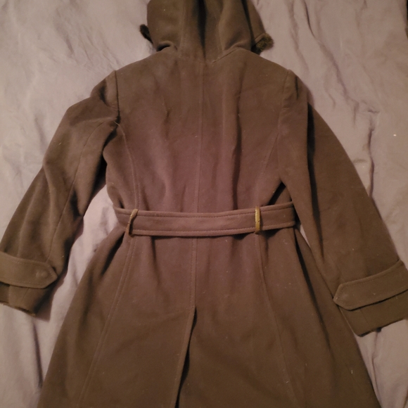 Lambswool and Muskrat fur Duffle Coat - Picture 7 of 16